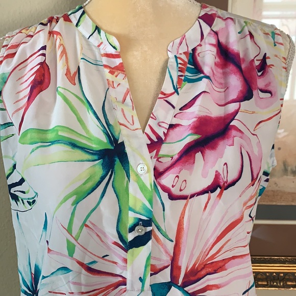 Tommy Bahama silk top, sz XS - Picture 2 of 6
